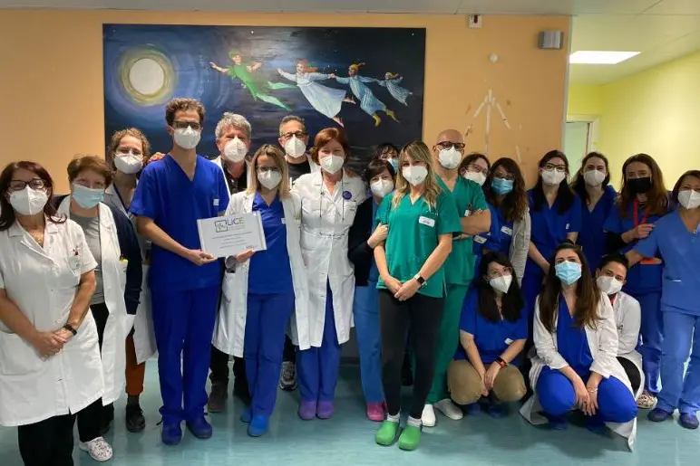 L'equipe di medici e sanitari impegnati nell'Open Day (foto Aou Sassari)
