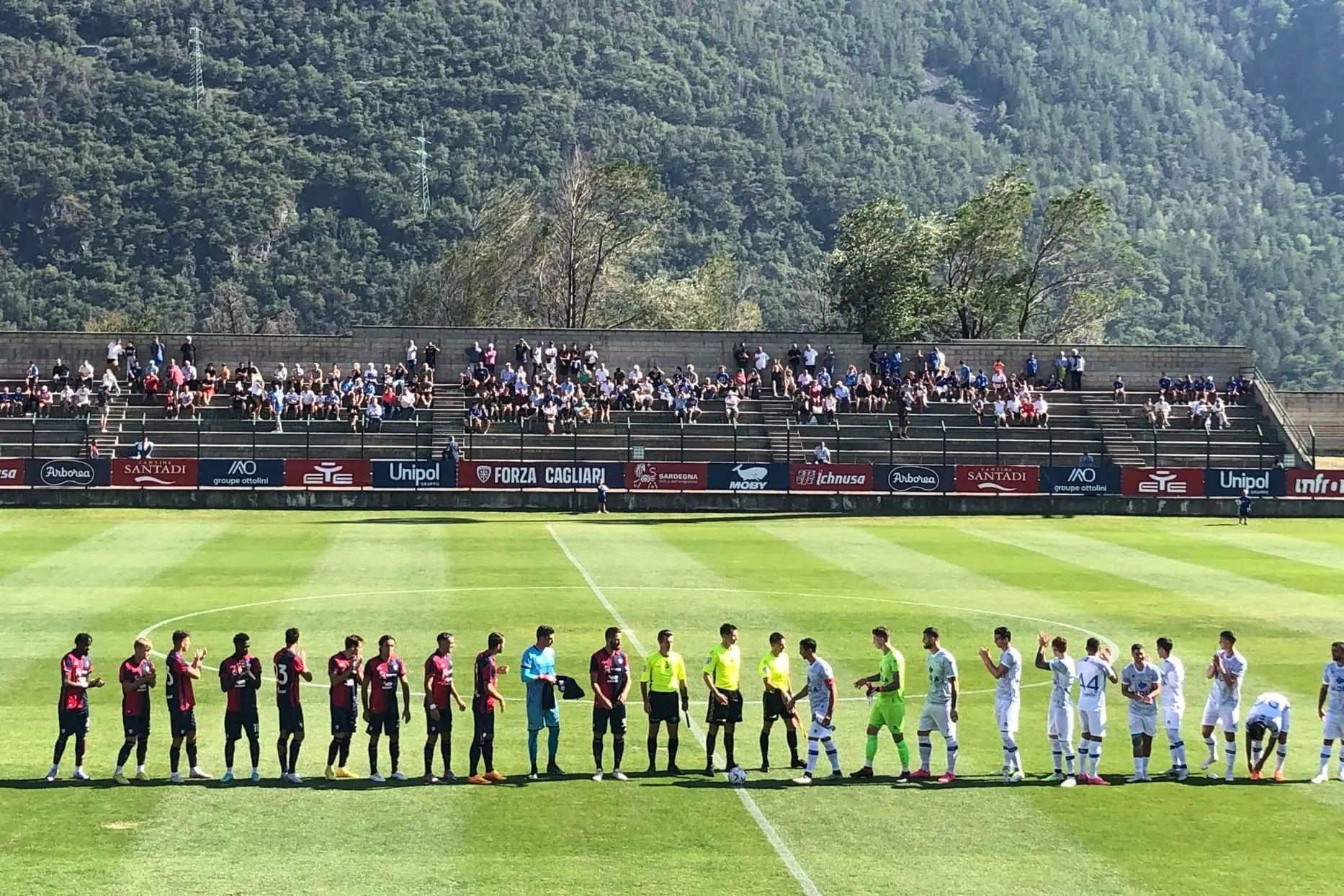Le  squadre in campo