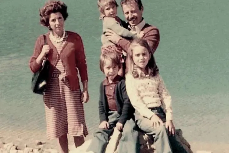 Borsellino con la famiglia