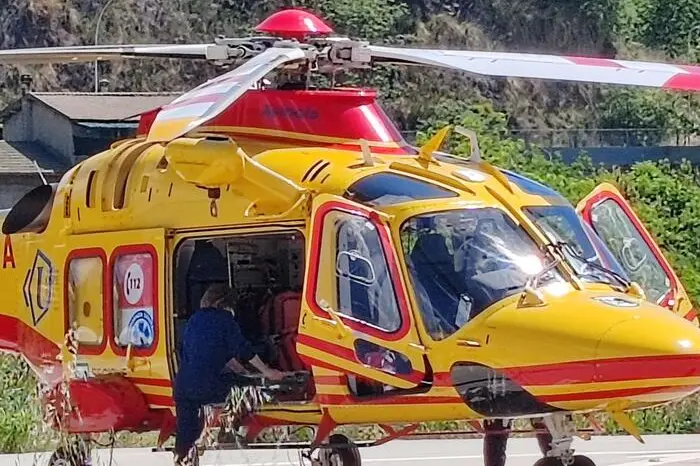 Eliambulanza (foto Ansa)