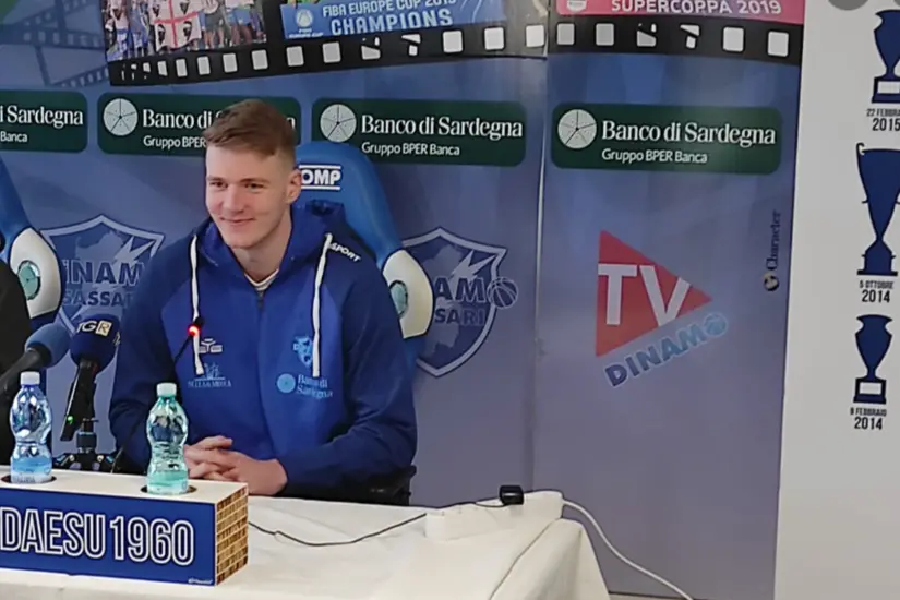 L'ala della Dinamo Sassari, Kaspar Treier (foto G. Marras)