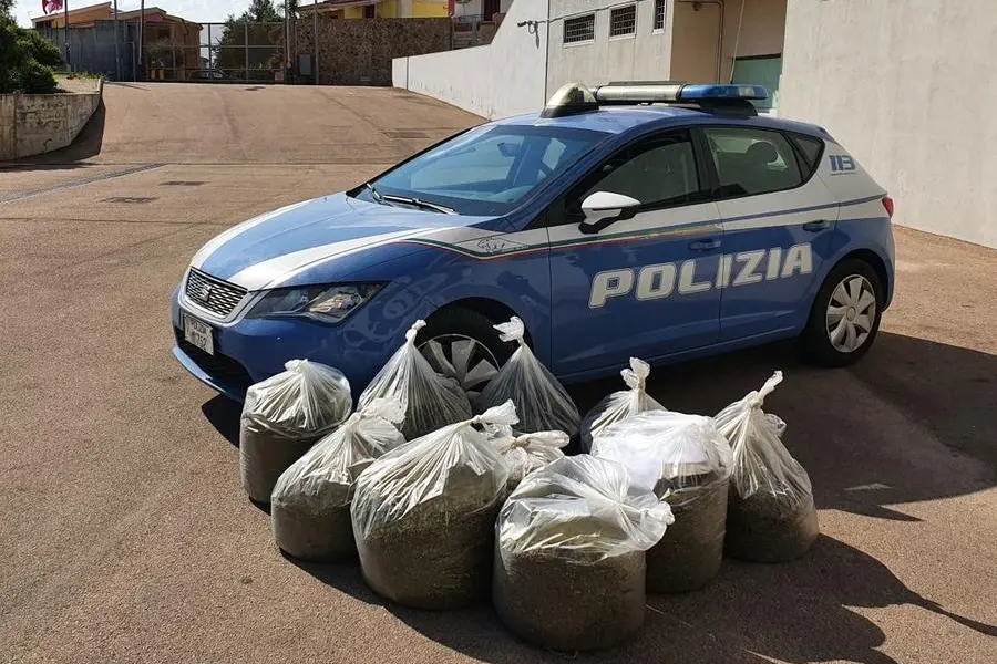 La droga sequestrata (foto Polizia)