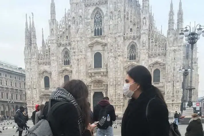 Piazza Duomo a Milano (Foto L'Unione Sarda)