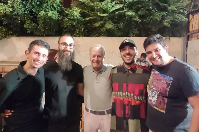 La band BlackBoard con Claudio Lippi (foto concessa)