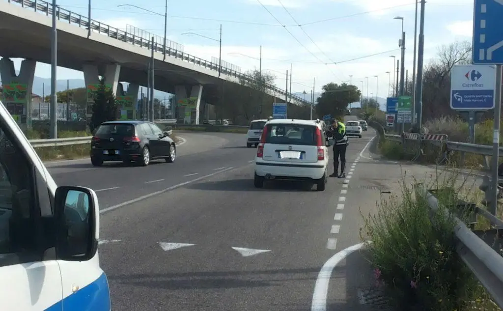 I rilievi della Polizia municipale