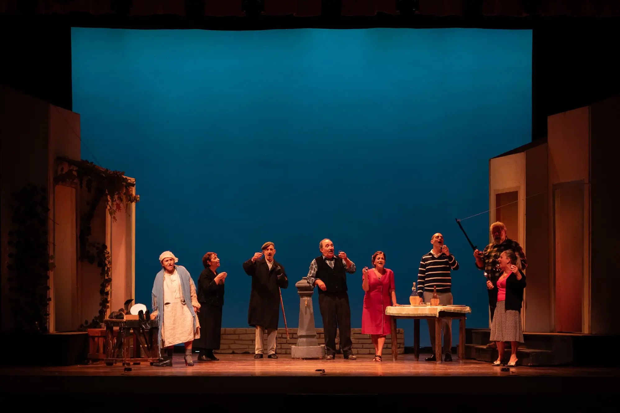 Una scena della commedia (foto di Elisa Casula)