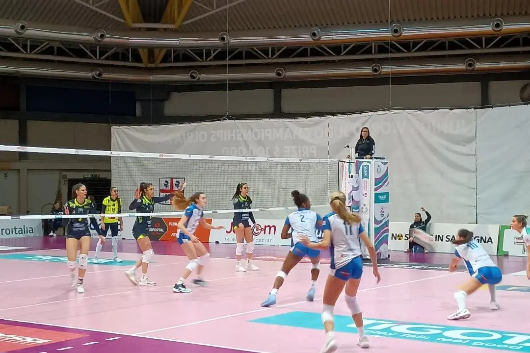 Partenio in azione in un match dell'Hermaea Olbia (foto Ilenia Giagnoni)