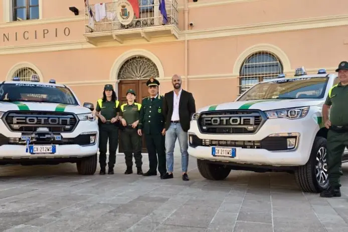 Mezzi antincendio a Sorso (foto concessa)