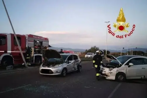 L'incidente (foto Vigili del fuoco)