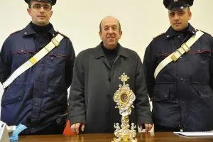 don gianni felice dopo il ritrovamento del reliquiario di san orione