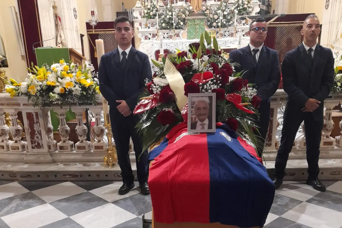 Il funerale di Attilio Soldi (foto Serreli)