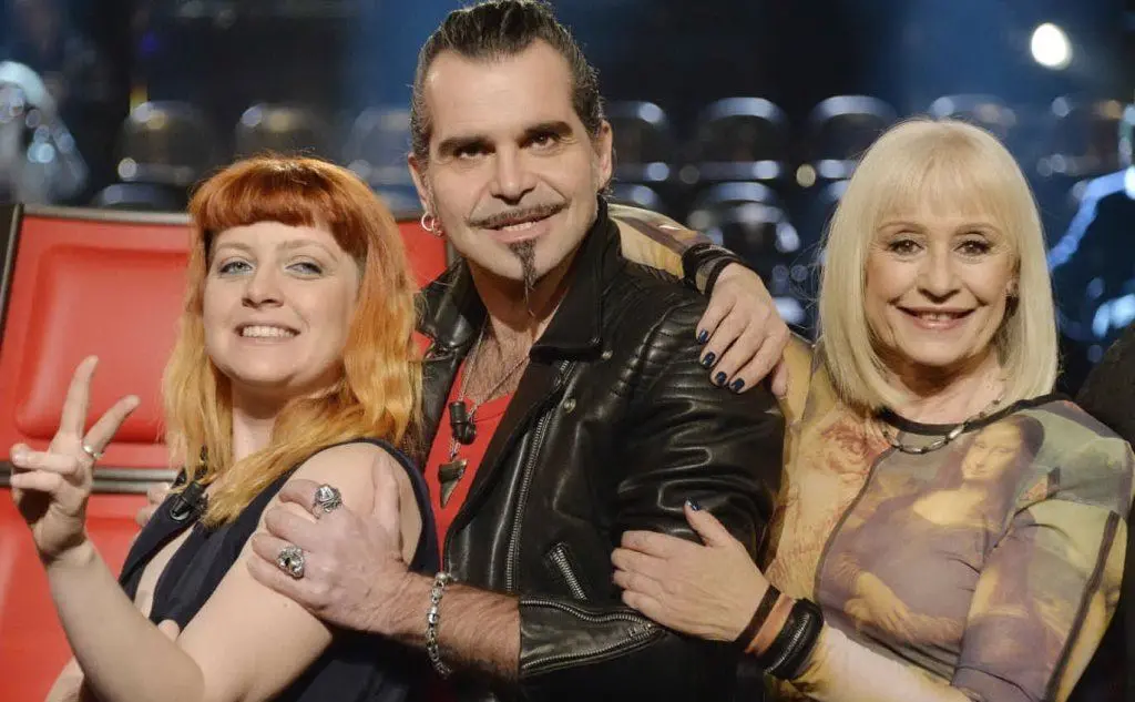Giudice di The Voice of Italy, con Noemi e Raffaella Carrà