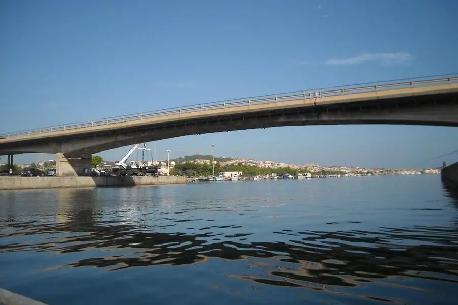 Il ponte di Sant'Antioco (Archivio L'Unione Sarda)