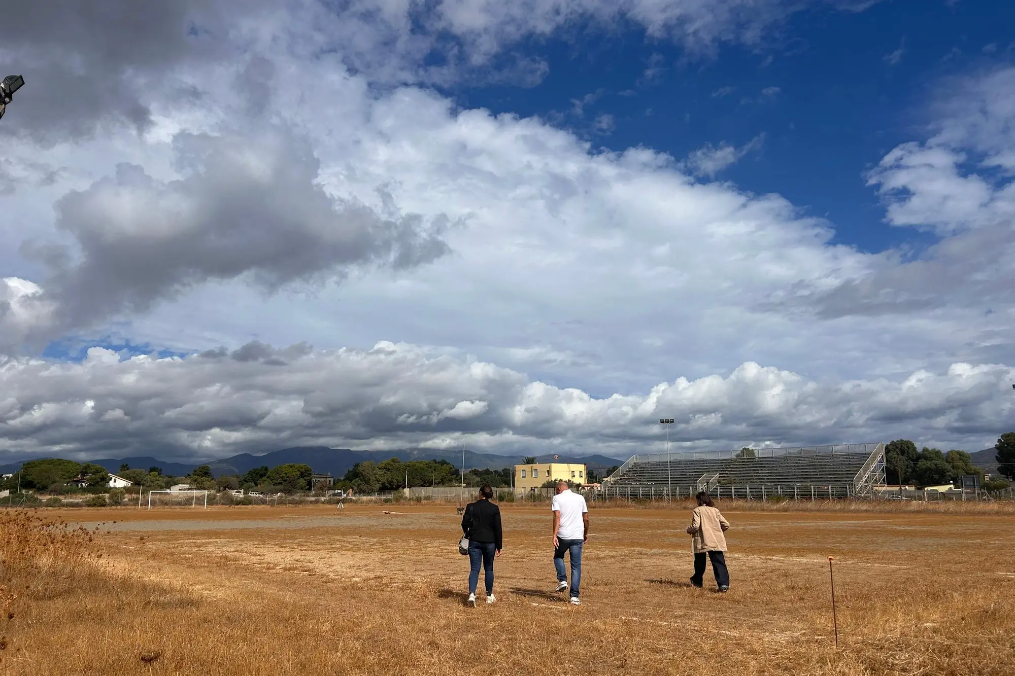 Consegna lavori per il campo di Flumini