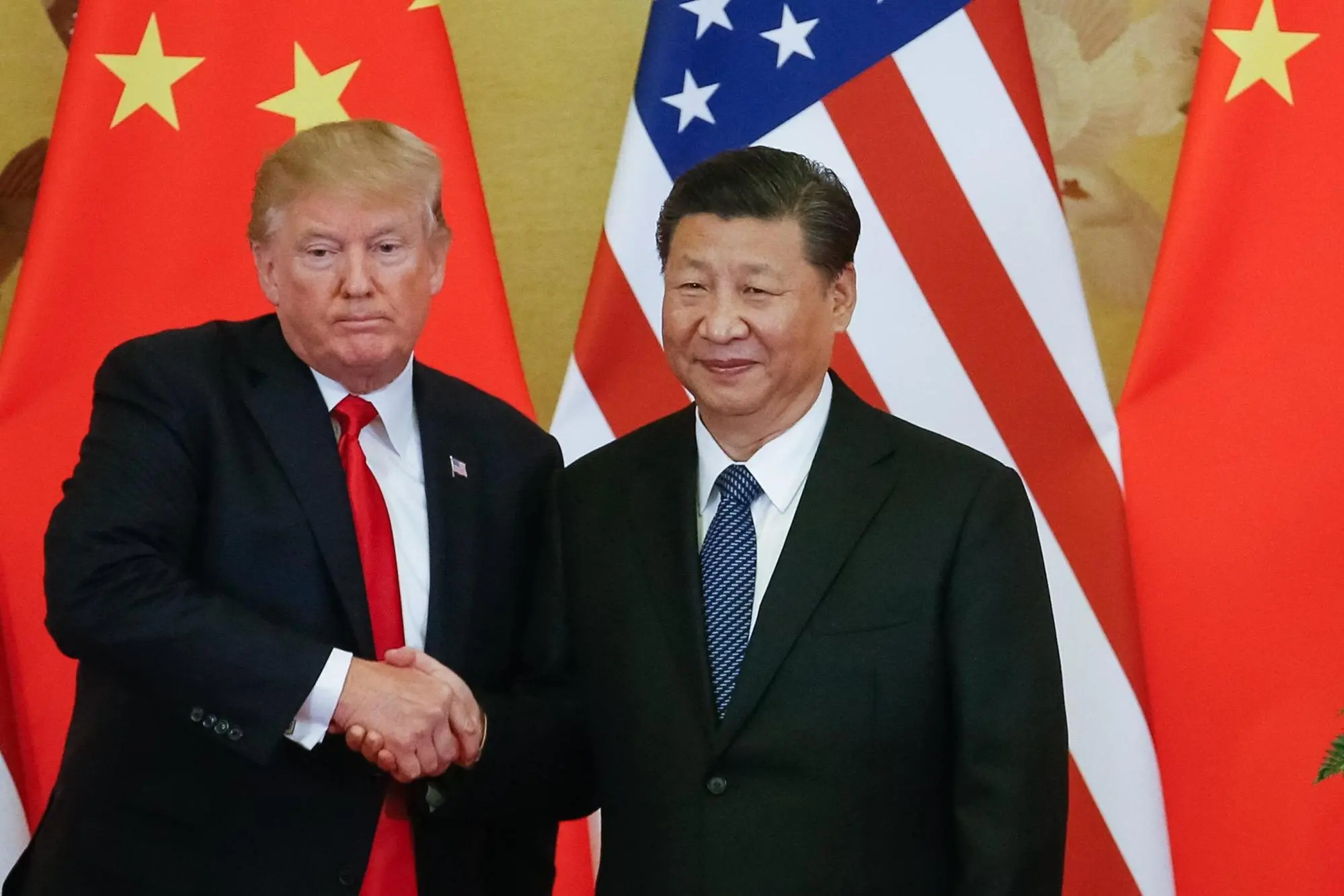 Trump con Xi Jinping (Ansa-Epa)
