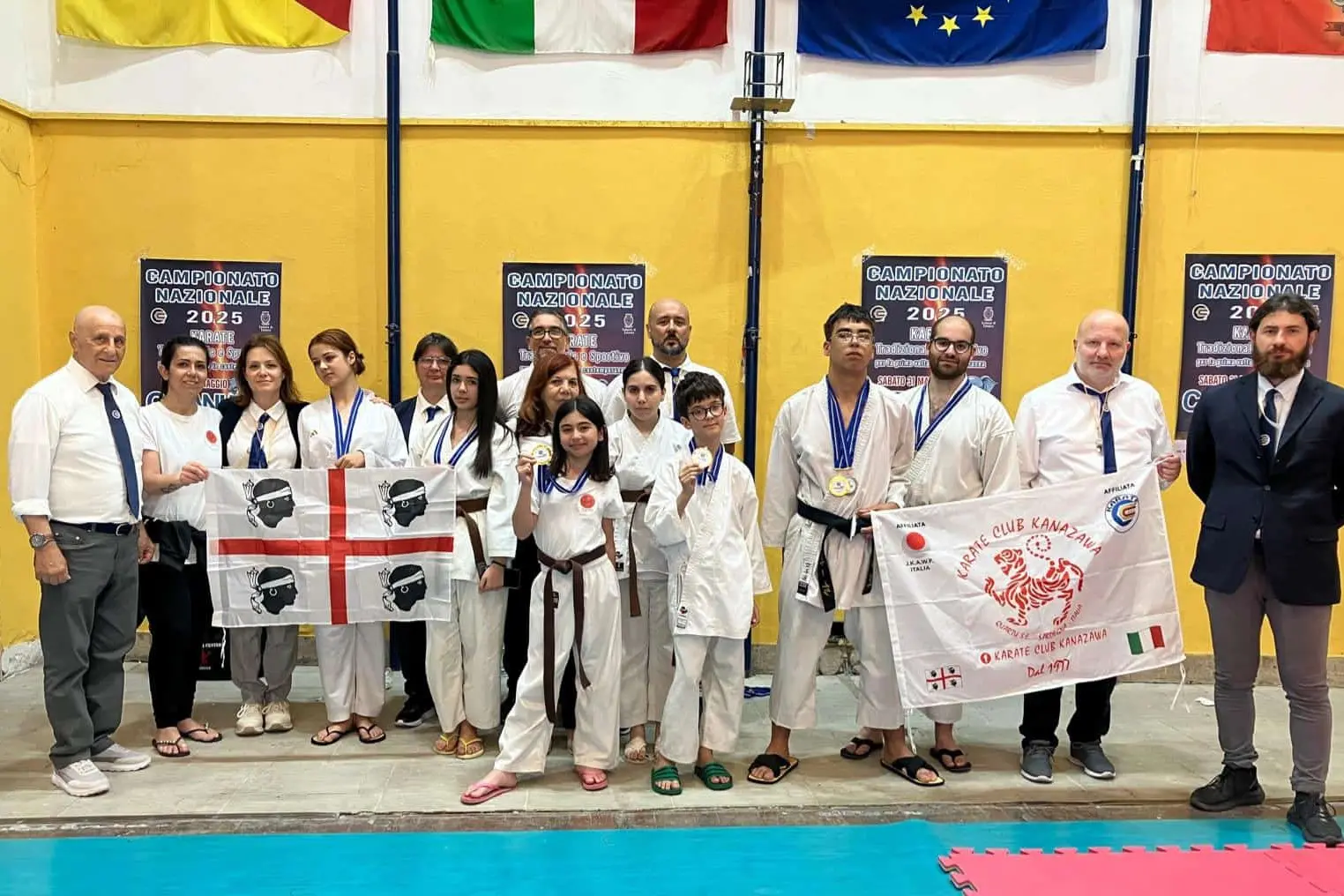 Karateka sardi ai campionati nazionali Csain (foto concessa)