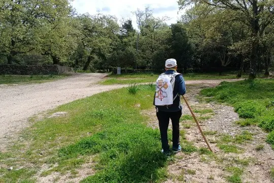 Francesco Calledda (Zigheddu) durante il cammino