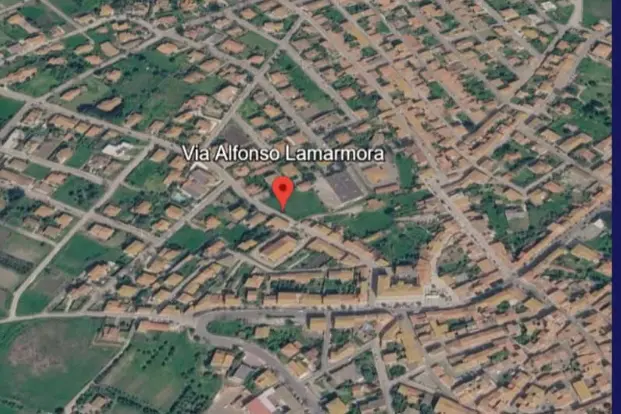 Perfugas e il punto dell'intervento (foto concessa)