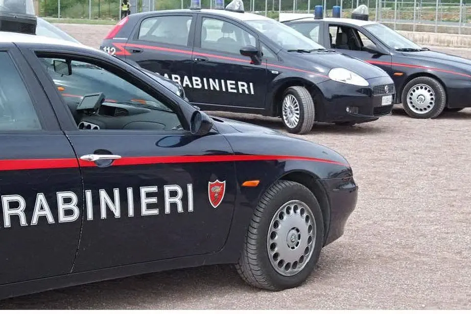 Alcune auto dei carabinieri