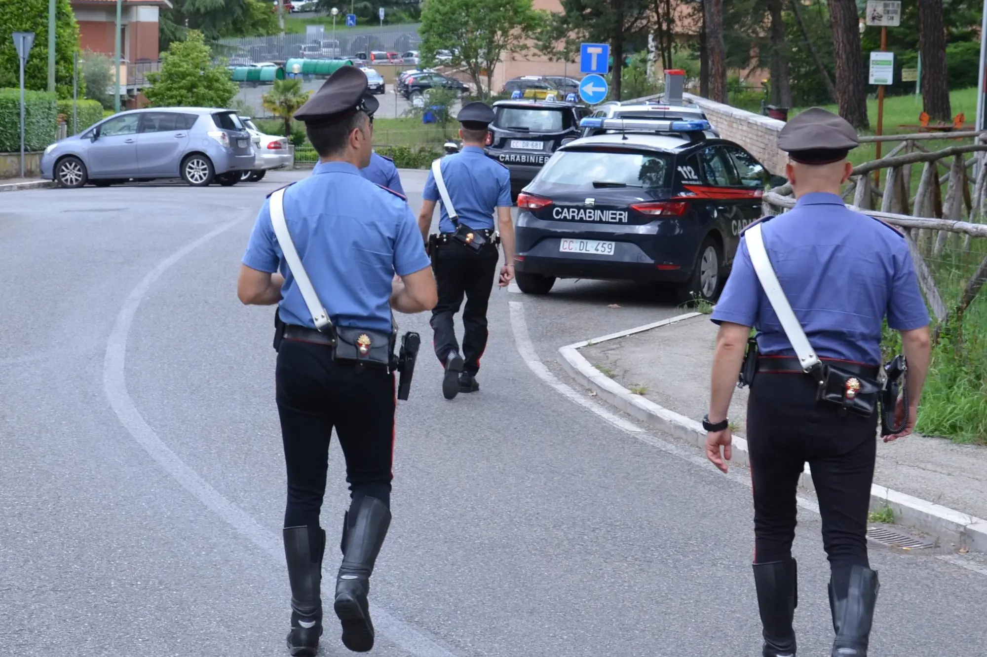 Militari in servizio (foto carabinieri)