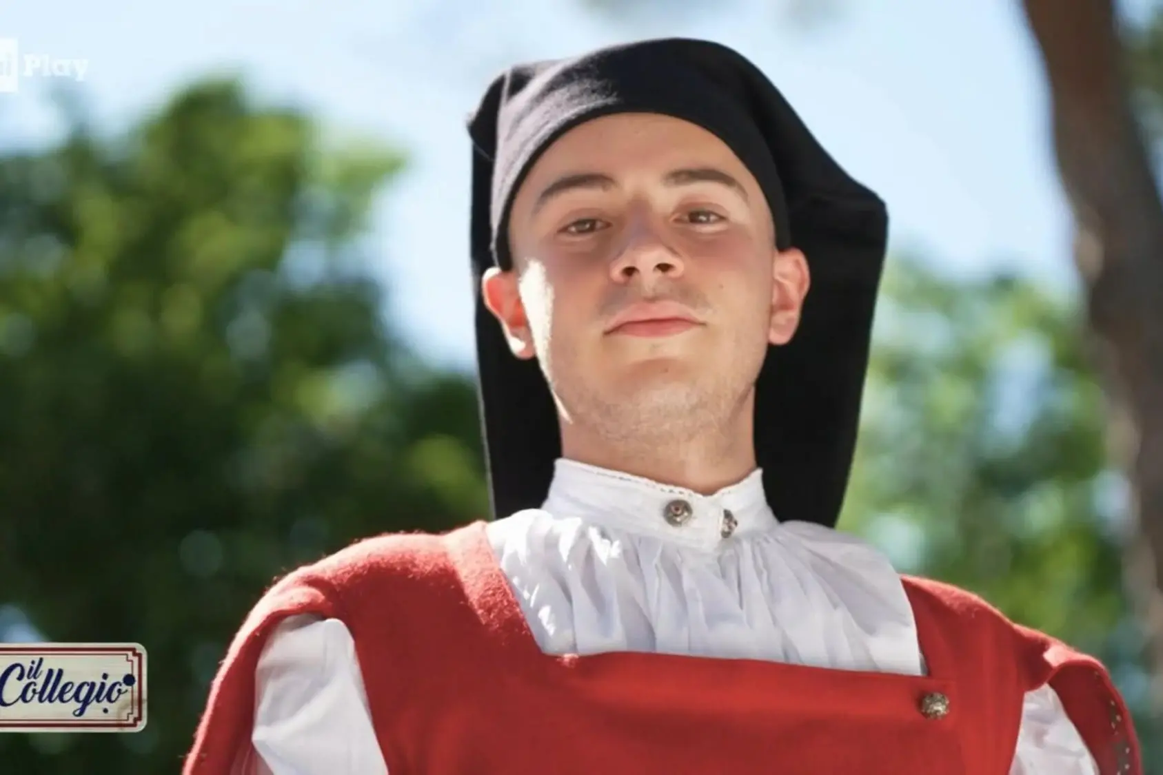 Jacopo Vacca nel cast del Collegio (frame RaiPlay)