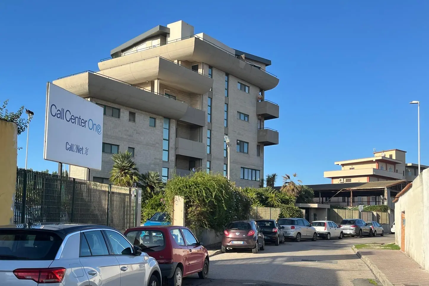 Il call center in via Venturi a Cagliari, dove lavorava Francesca Deidda