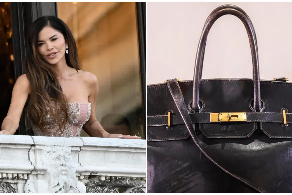 Lauren Sanchez e la Birkin da record (Ansa)