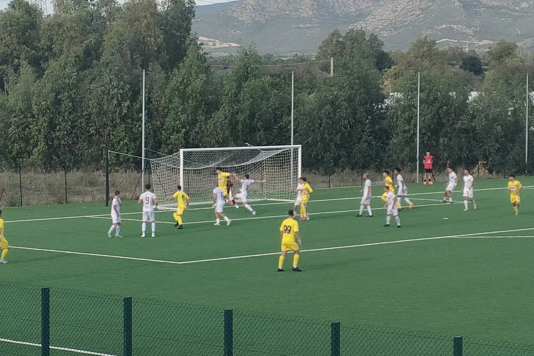Una partita del Terralba F. Bellu della scorsa stagione (foto di Giacomo Pala)