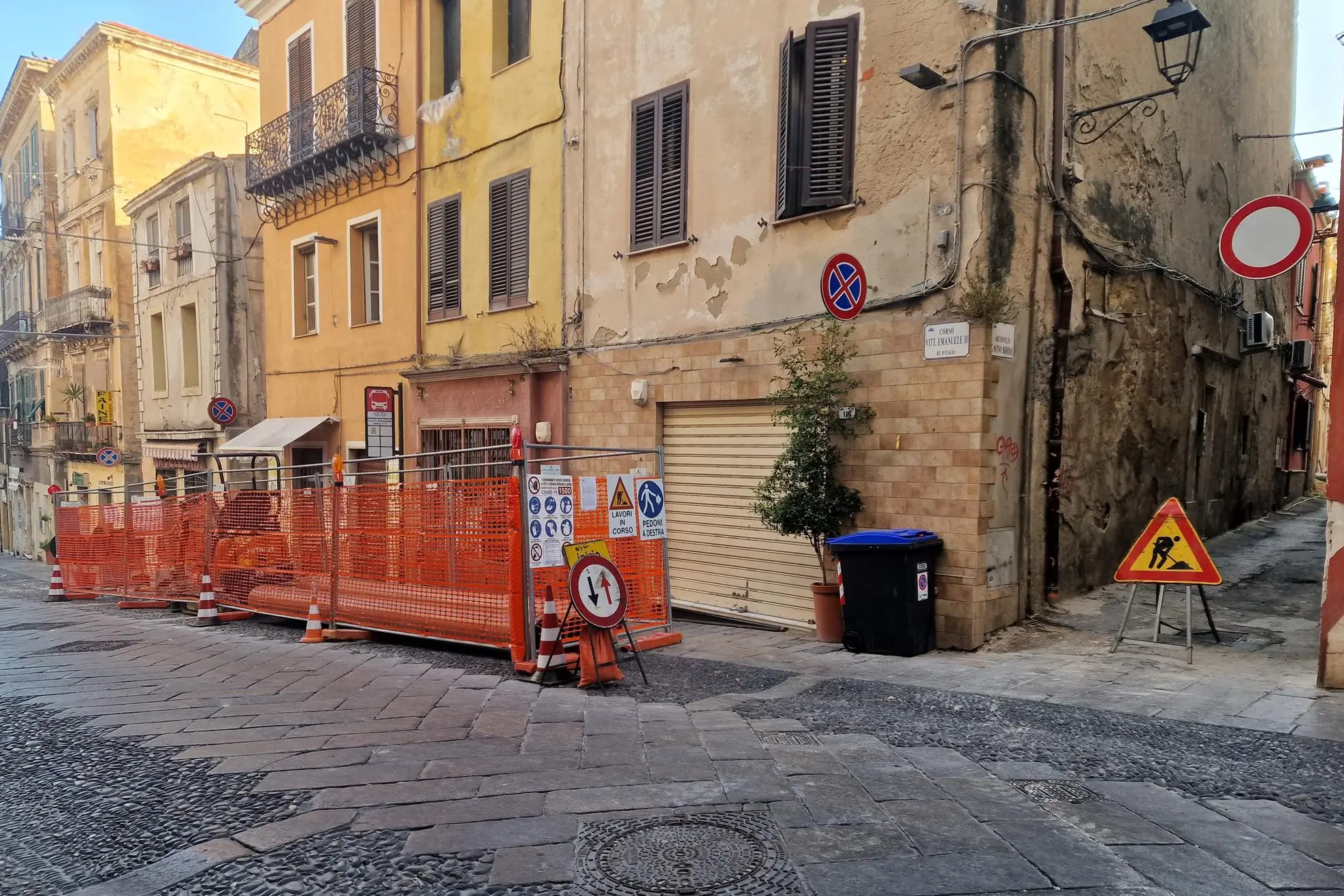 Sassari, lavori a San Donato (foto Floris)