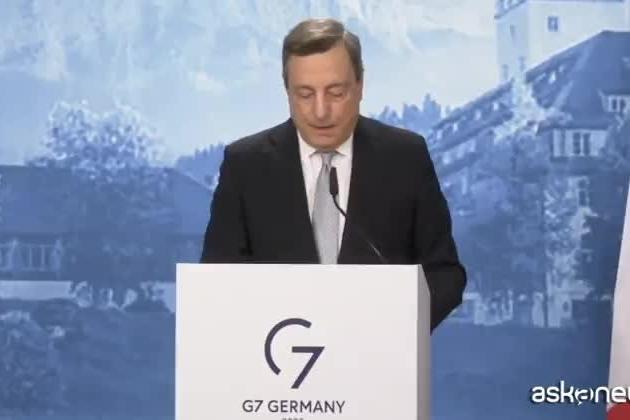 Draghi: &quot;Grande coesione e unità, il G7 è stato un successo&quot;