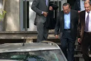 Mario Zonchello all'uscita del Tribunale (Archivio)