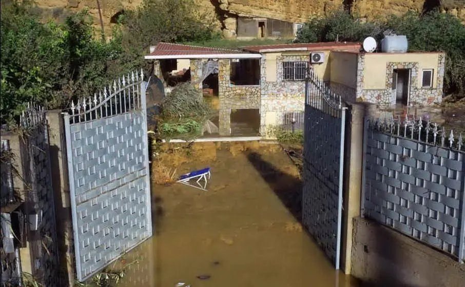 La villetta colpita (Ansa)