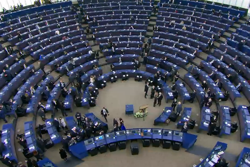 L’omaggio del Parlamento europeo a David Sassoli