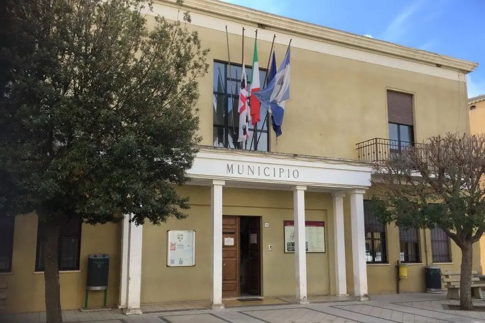 Il municipio di Gergei (Archivio L'Unione Sarda)