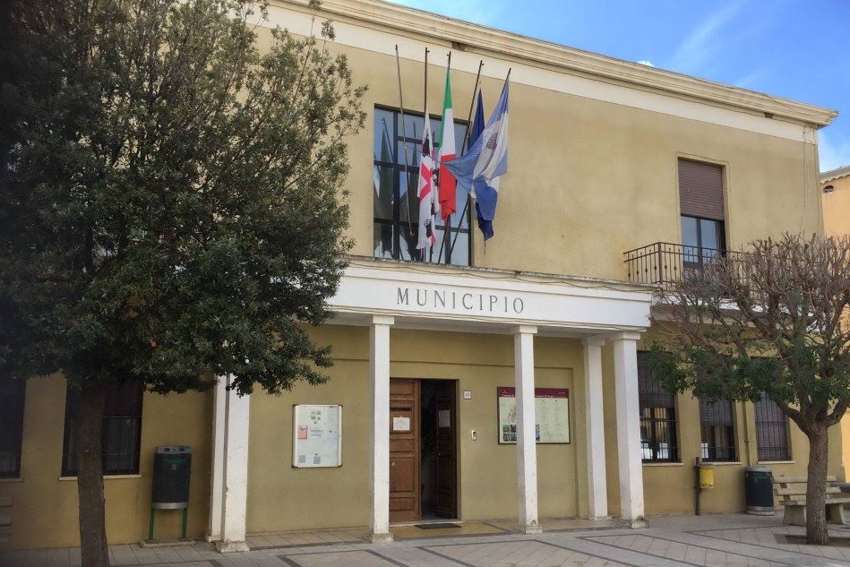Il municipio di Gergei (Archivio L'Unione Sarda)
