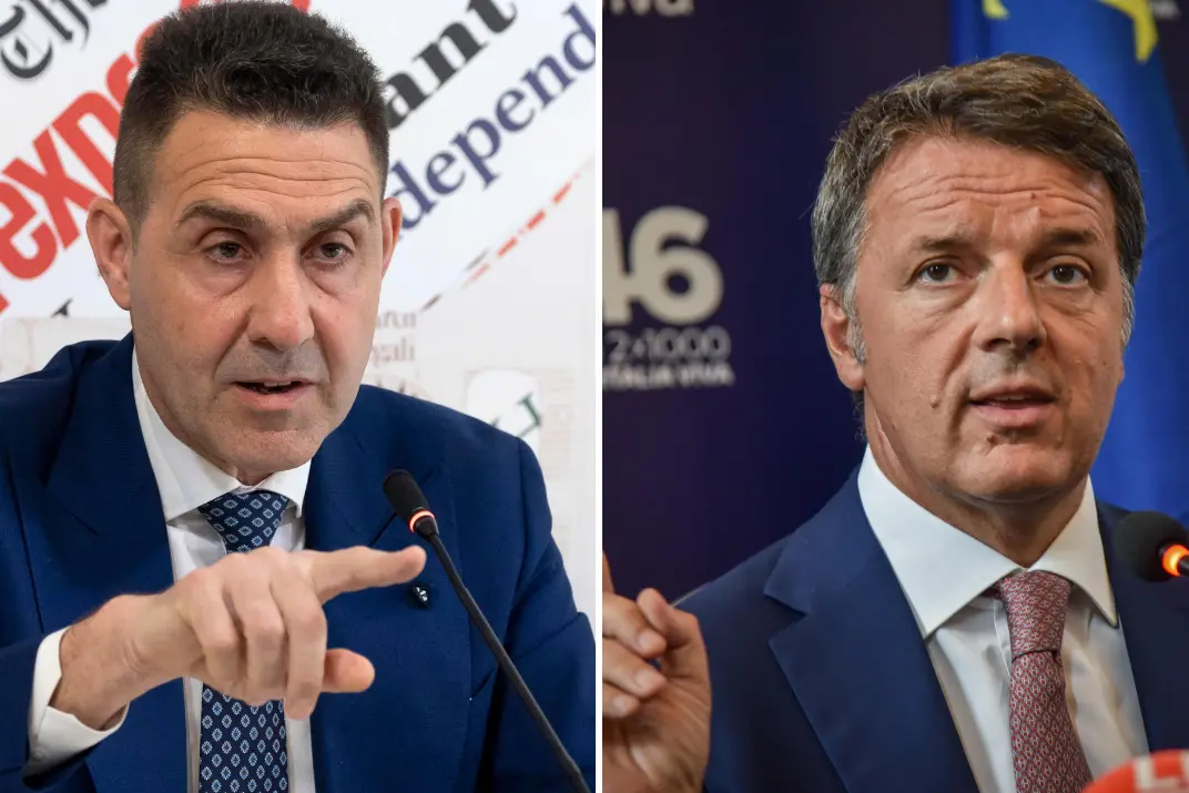 Da sinistra Roberto Vannacci e Matteo Renzi