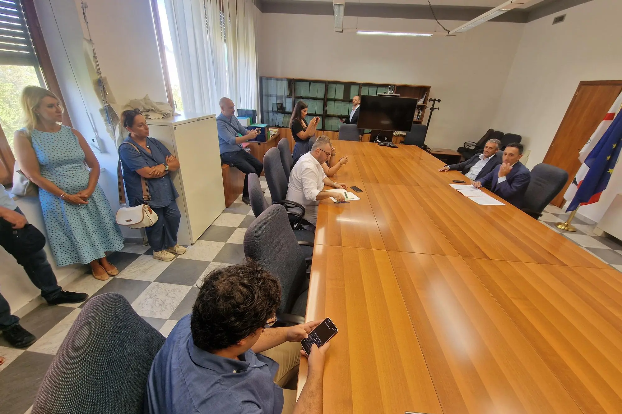 La conferenza stampa a Sassari (foto Floris)
