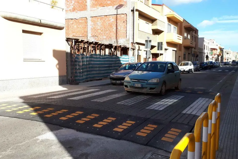 L'attraversamento in via Cagliari (foto G. Daga)