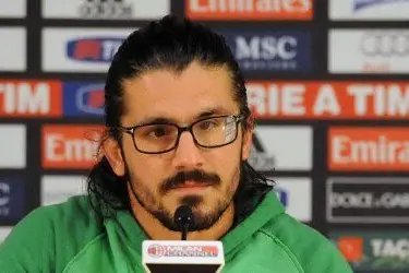 Il centrocampista rossonero, Gennaro Gattuso