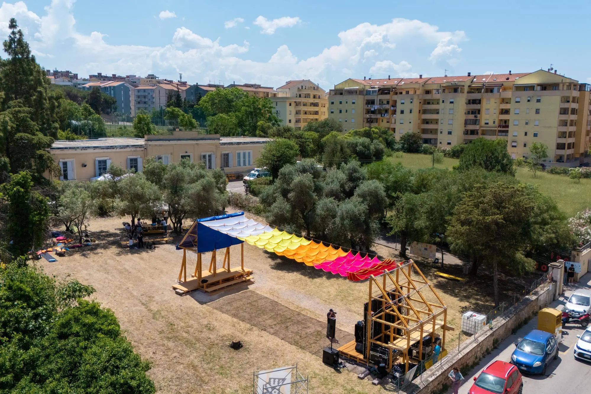 L'area cinema realizzata con il progetto Work in Poliss