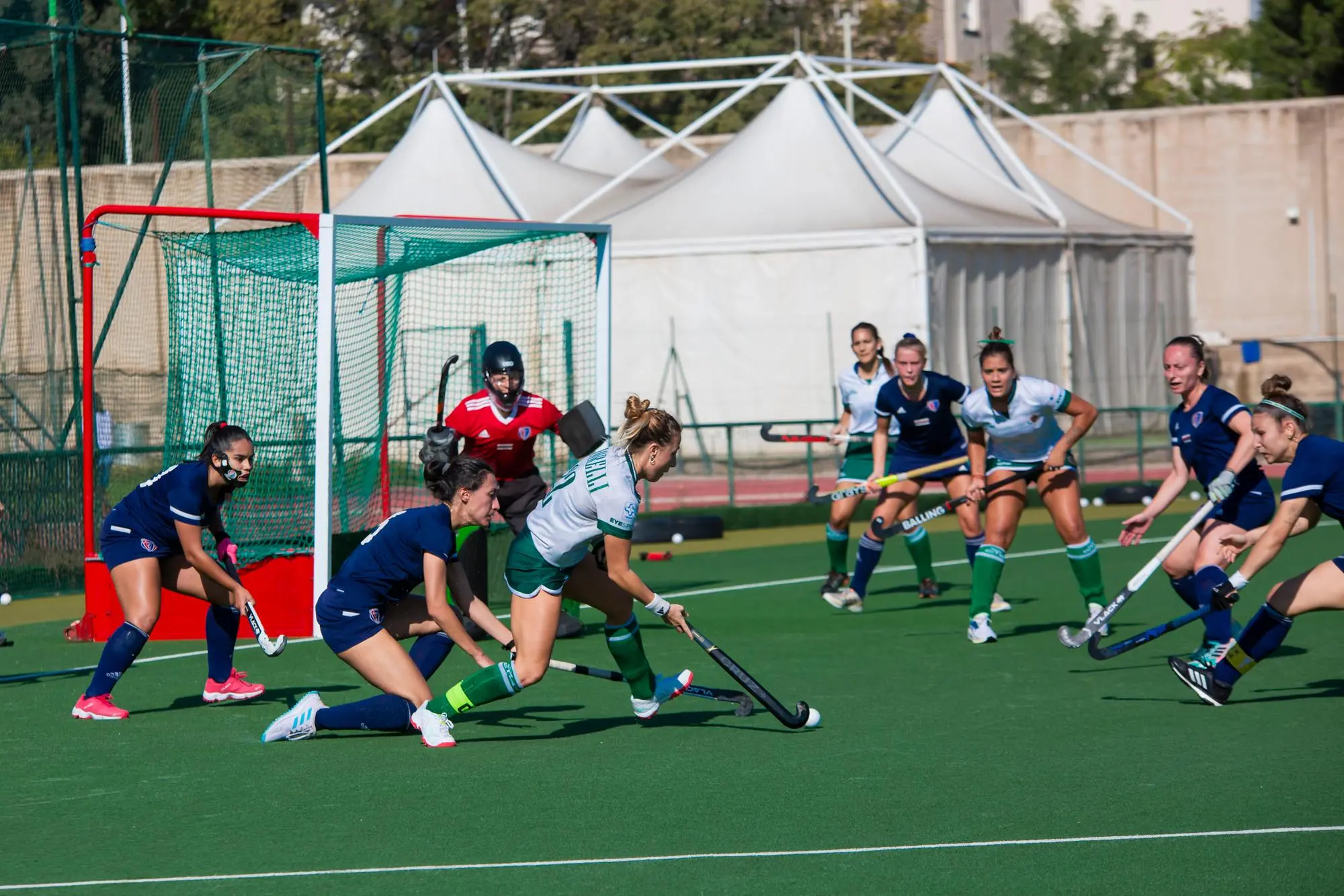 Amsicora-Ferrini in un'immagine dell'ultima sfida in Coppa Italia (foto Carla D'Alberto)