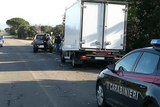 Il luogo dell'incidente (foto L'Unione Sarda - Pintori)