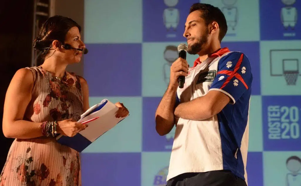 Geppi Cucciari con Stipcevic (foto Gloria Calvi)