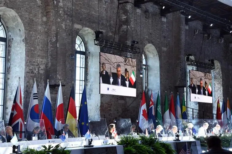 I lavori del G20 a Venezia (Ansa)