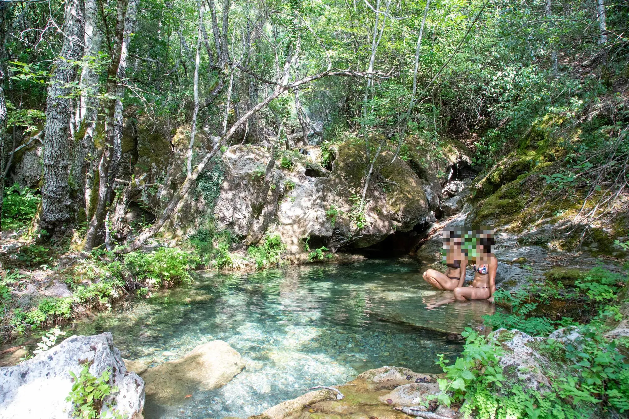 Die Schwimmbäder von Ussassai (Foto von Ettore Loi)