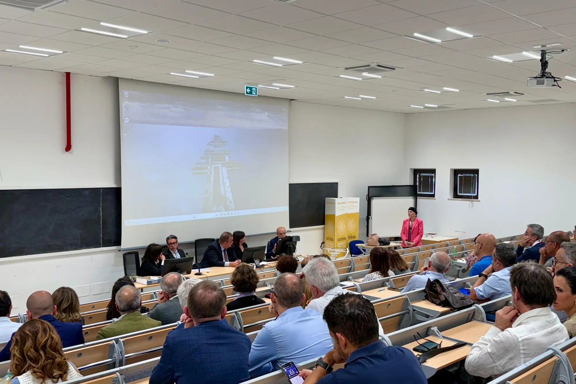 Lezione al corso di manager sanitario (foto ufficio stampa)