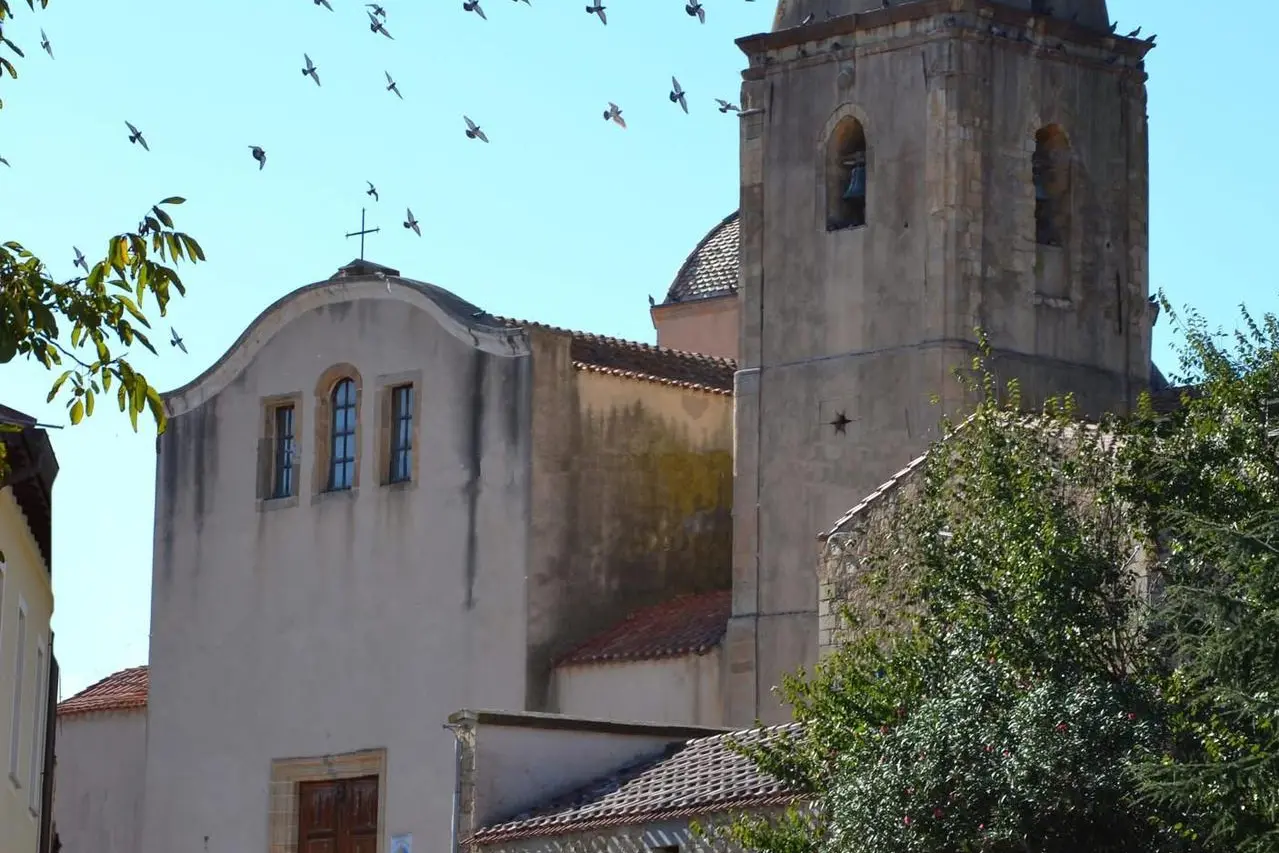 La chiesa parrocchiale di Simala (foto di Maria Luisa Marongiu)