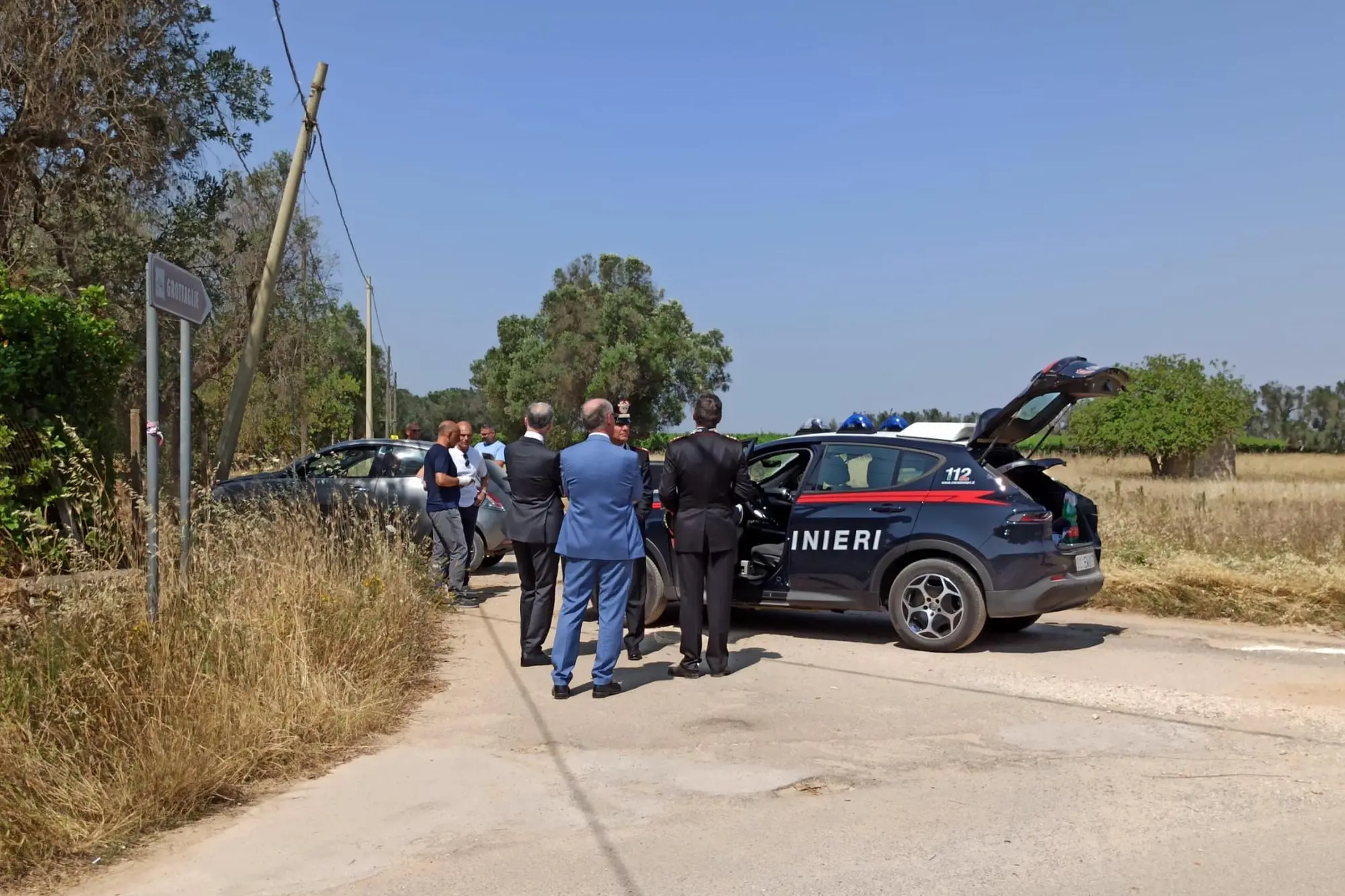 Il luogo della sparatoria (foto Ansa)