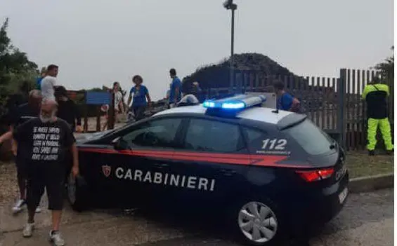 L'intervento dei carabinieri al nuraghe di Barumini