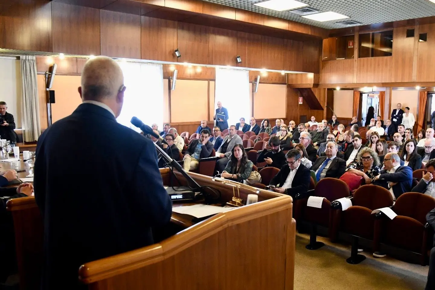 L'assemblea di Abbanoa a Nuoro (foto Alessandra Todde)